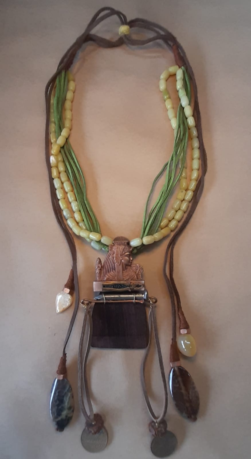 Beaded egyptian necklace