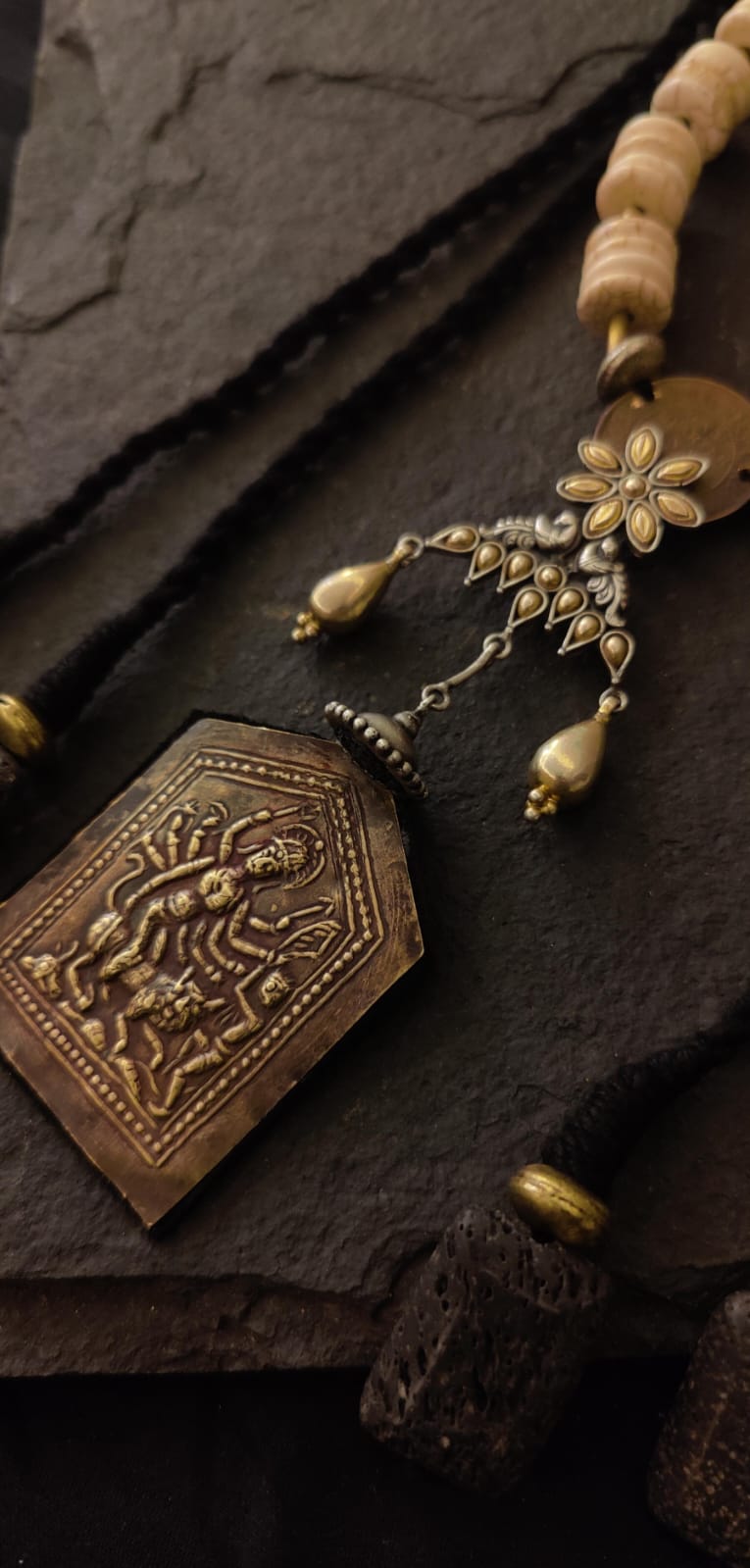 Durga Maa necklace silver necklace