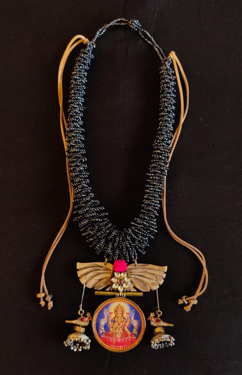 Goddess Lakshmi Temple Necklace