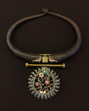 Load image into Gallery viewer, The Ebony Bloom Torque Necklace