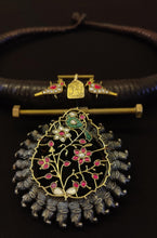 Load image into Gallery viewer, The Ebony Bloom Torque Necklace