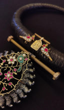Load image into Gallery viewer, The Ebony Bloom Torque Necklace