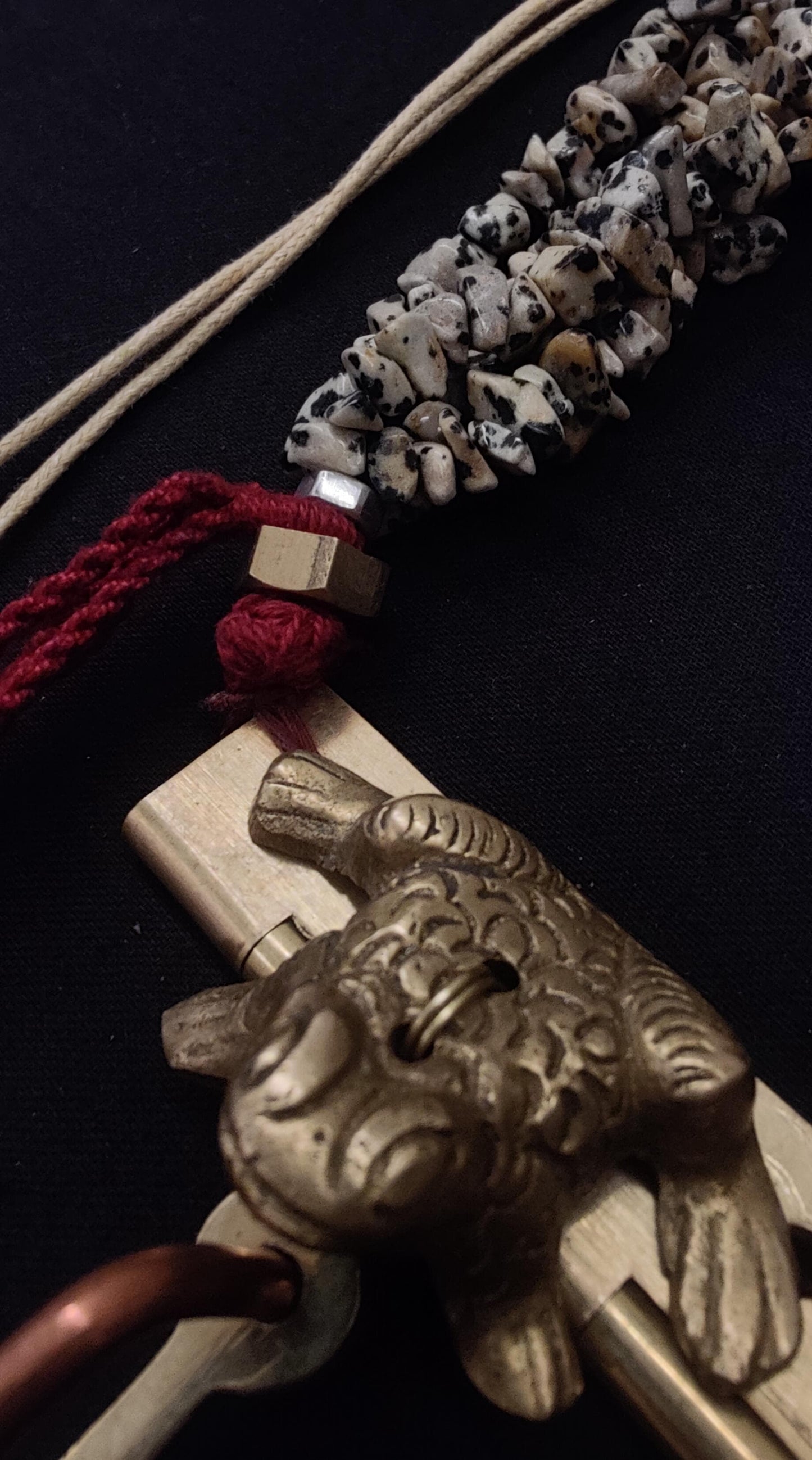 Beaded anchor necklace