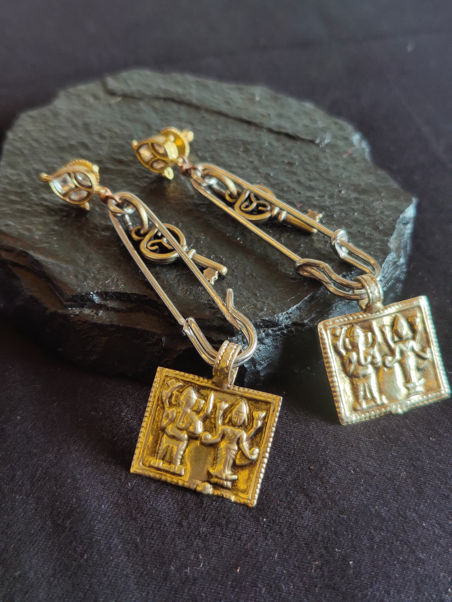 Indus Dancer Drop Earrings