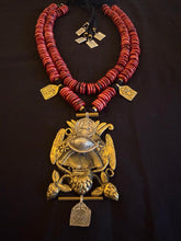 Load image into Gallery viewer, The Vermilion/Ivory Totem Necklace