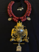 Load image into Gallery viewer, The Vermilion/Ivory Totem Necklace
