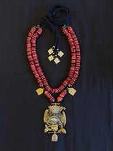 Load image into Gallery viewer, The Vermilion/Ivory Totem Necklace