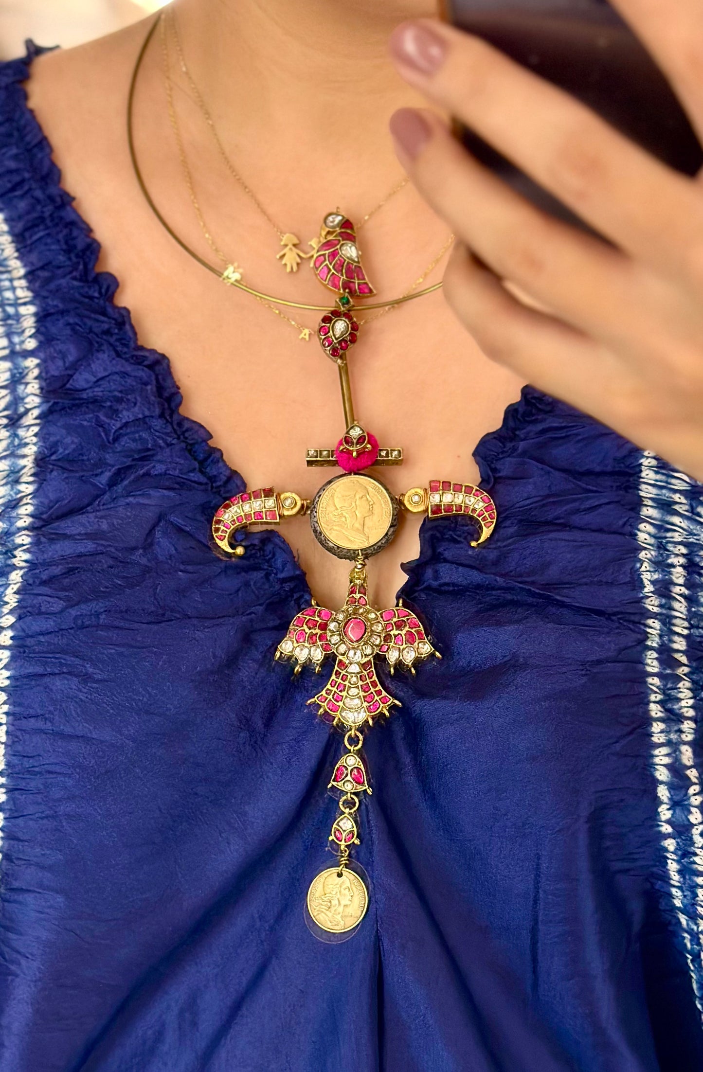 Brass signature necklace
