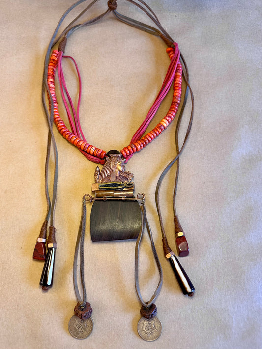 Beaded egyptian necklace