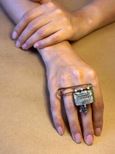 Load image into Gallery viewer, Saftey pin silver ring
