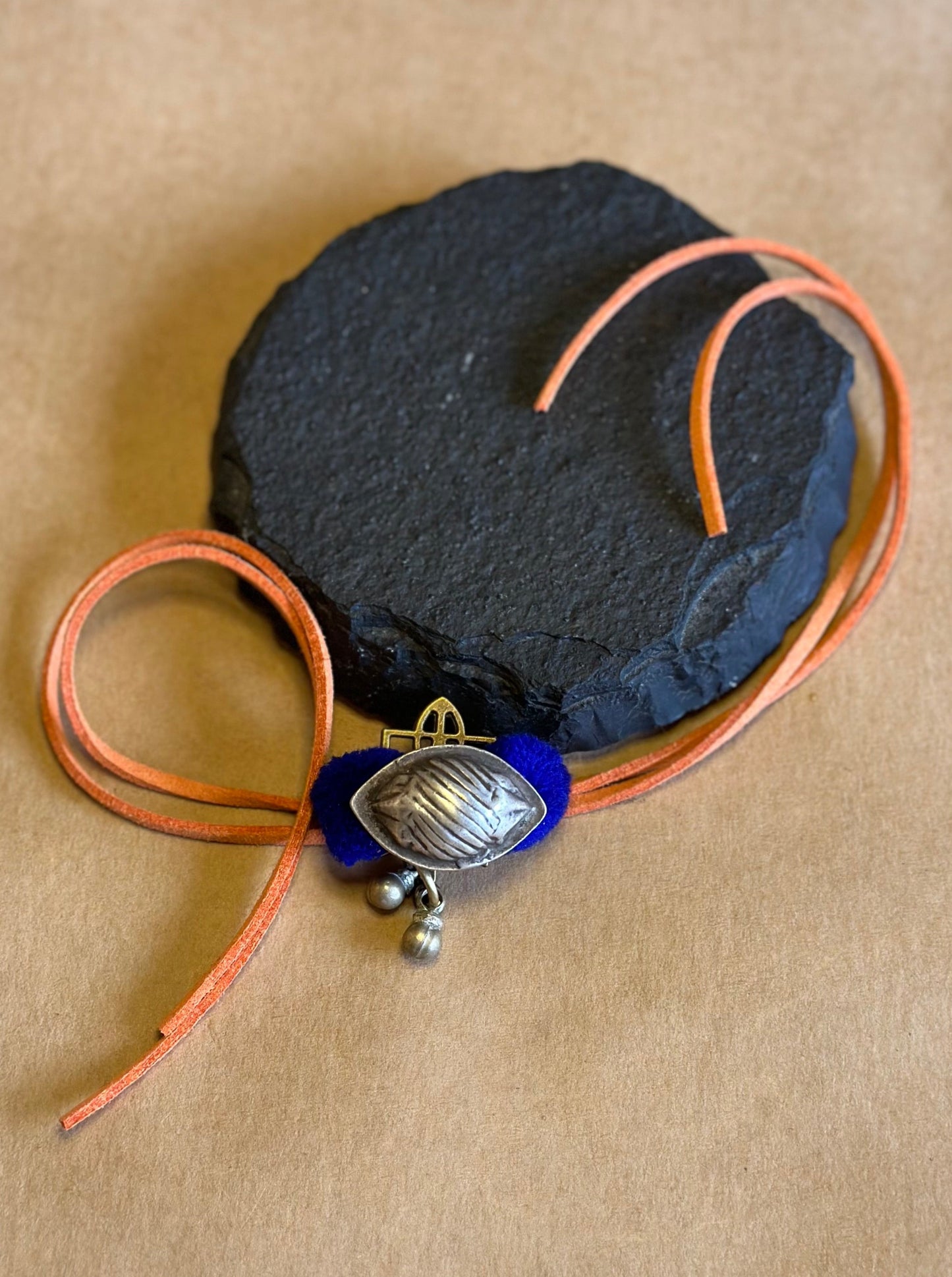 Pure silver shanka rakhi