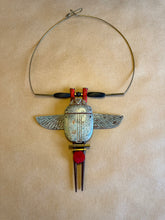 Load image into Gallery viewer, Egyptian scarab beetle necklace
