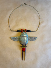 Load image into Gallery viewer, Egyptian scarab beetle necklace

