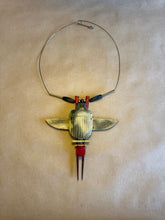 Load image into Gallery viewer, Egyptian scarab beetle necklace
