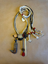 Load image into Gallery viewer, Silver tabiz antique knife necklace
