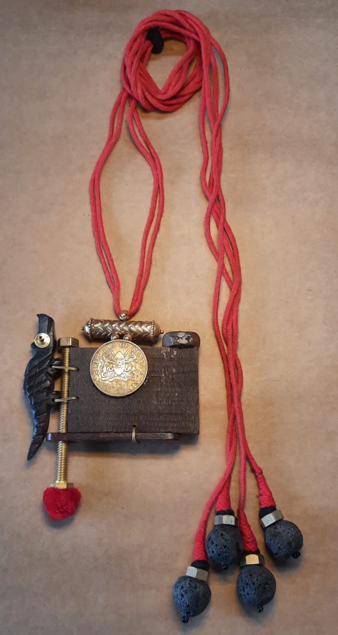 Silver tavbiz necklace