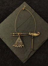 Load image into Gallery viewer, Reversable antique hair pin hasdi
