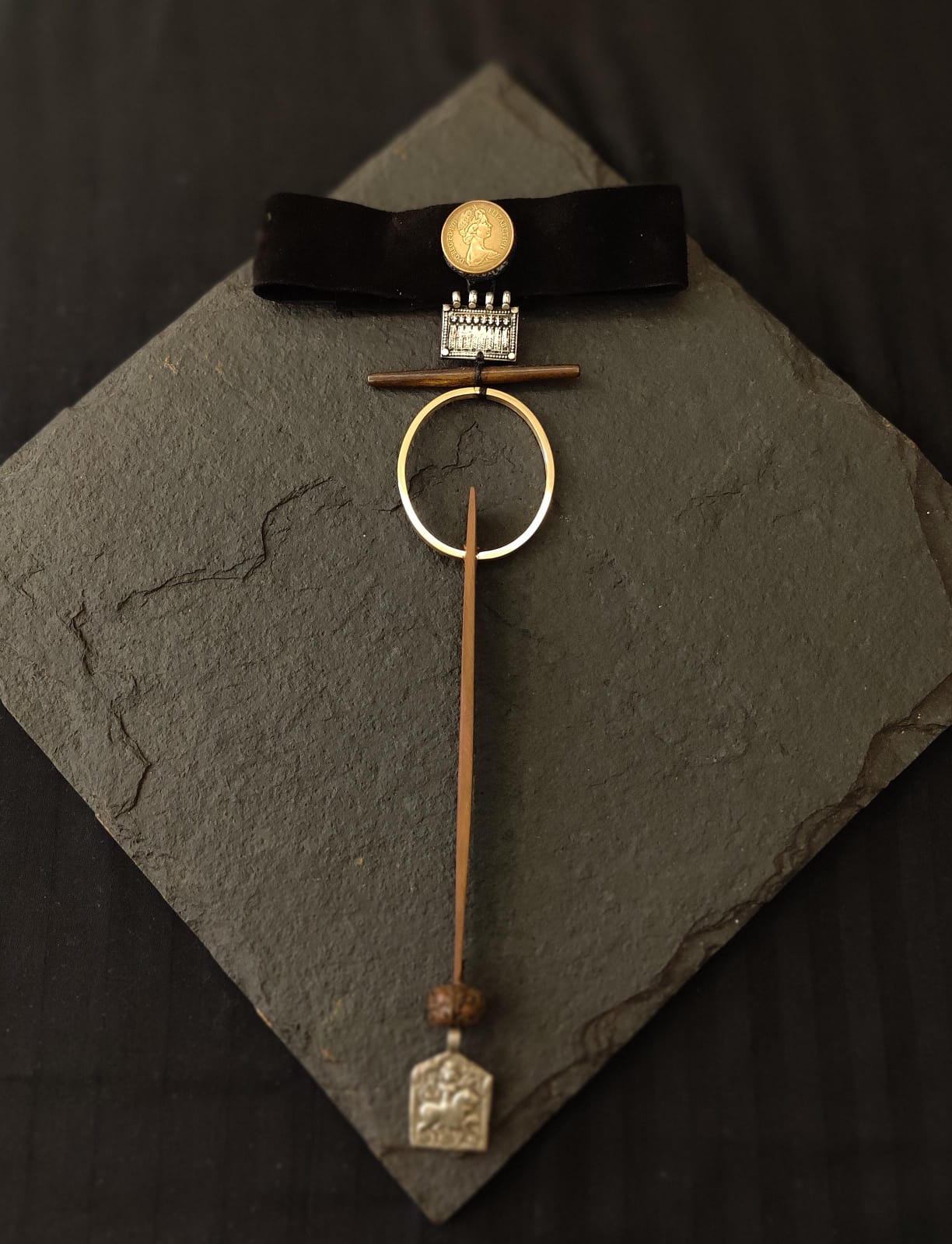 Leather choker