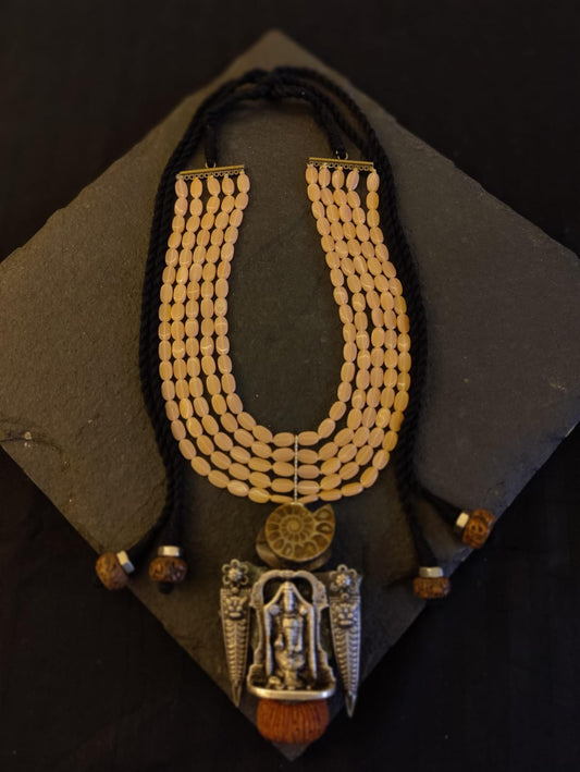 Shri Balaji necklace with 19 mukhi rudraksh