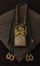 Load image into Gallery viewer, Silver deity pendant necklace
