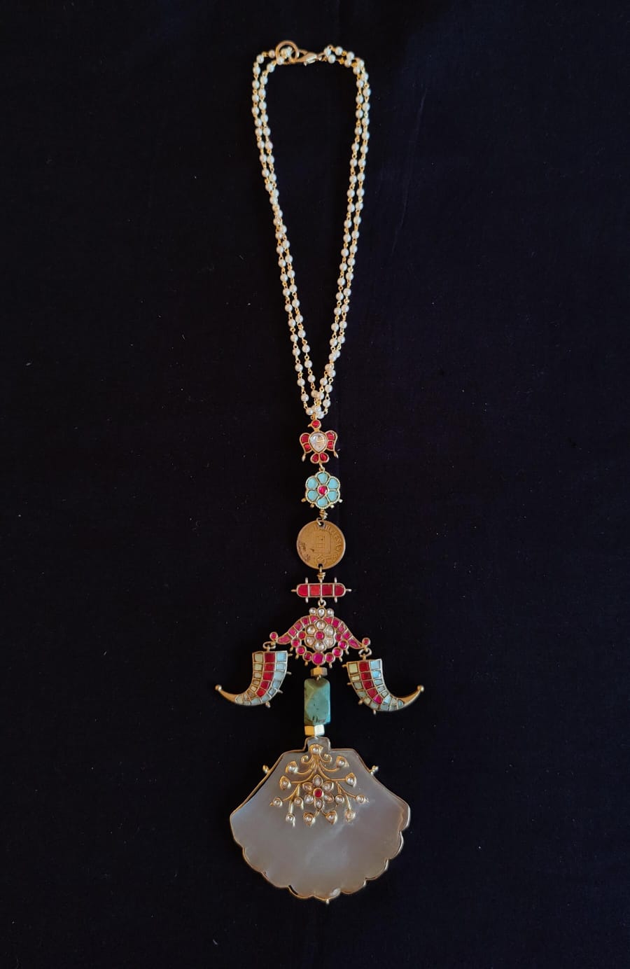 Royal Talisman Shell Pendant Necklace