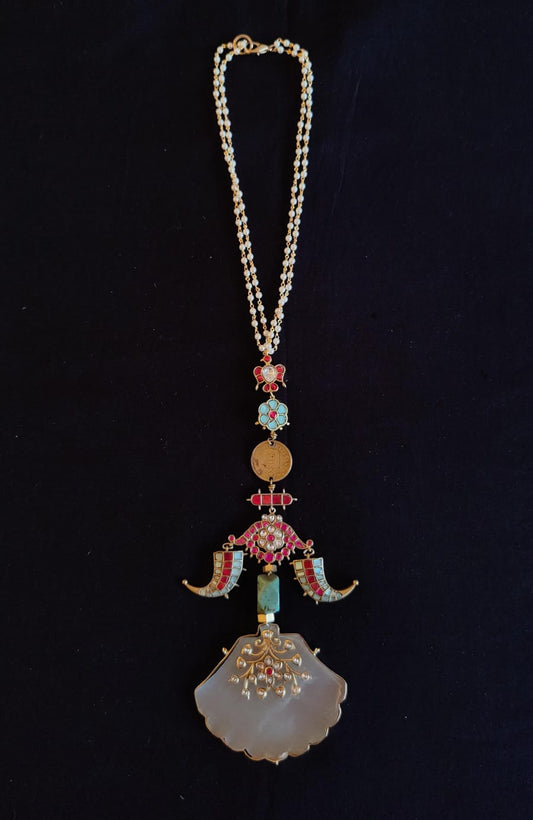 Royal Talisman Shell Pendant Necklace