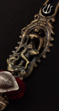 Load image into Gallery viewer, Antique brass hair pin necklace
