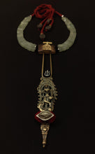 Load image into Gallery viewer, Antique brass hair pin necklace
