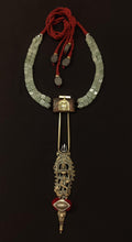 Load image into Gallery viewer, Antique brass hair pin necklace
