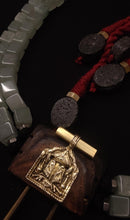 Load image into Gallery viewer, Antique brass hair pin necklace
