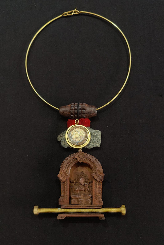 Wooden Ganesha Pendant