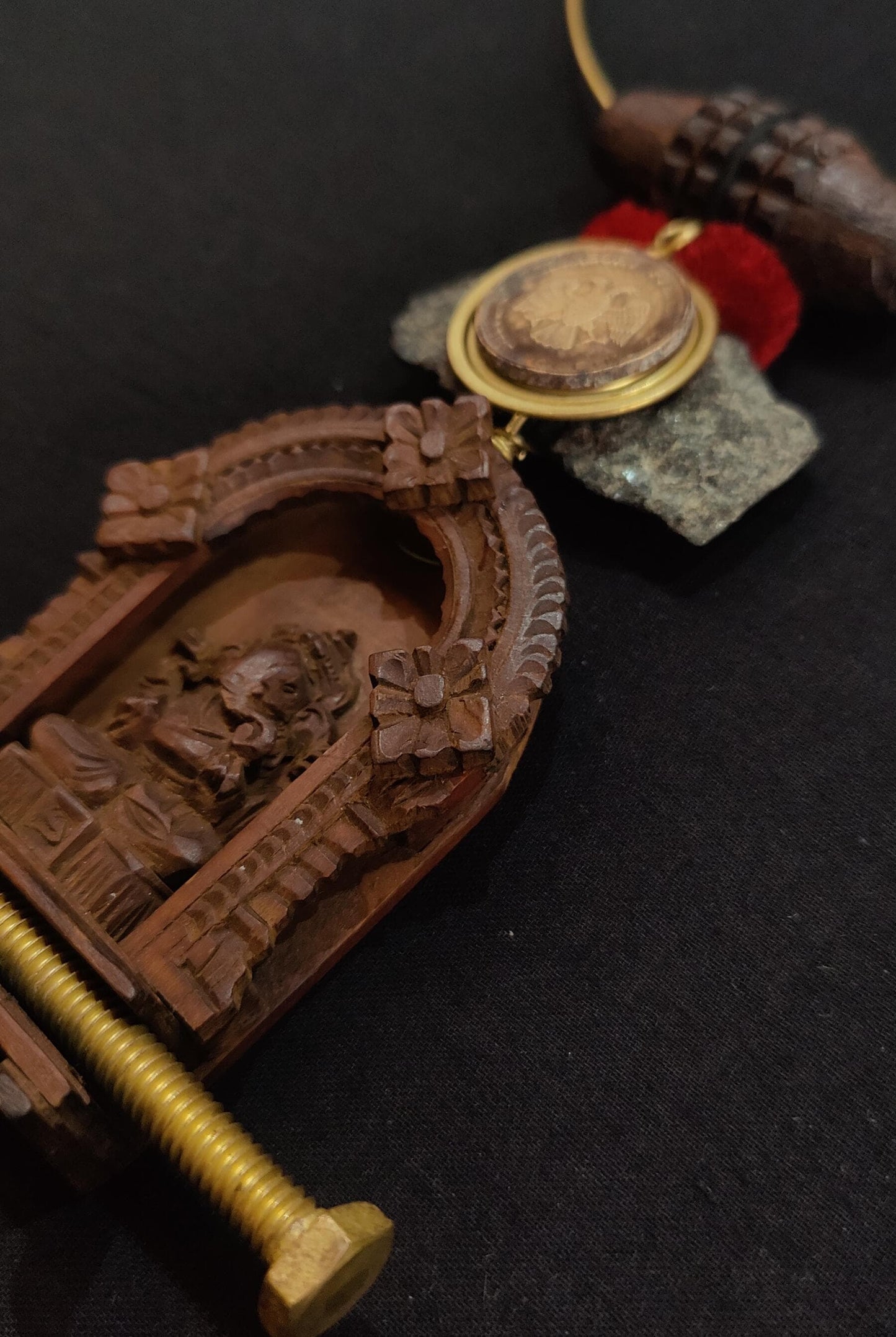 Wooden Ganesha Pendant