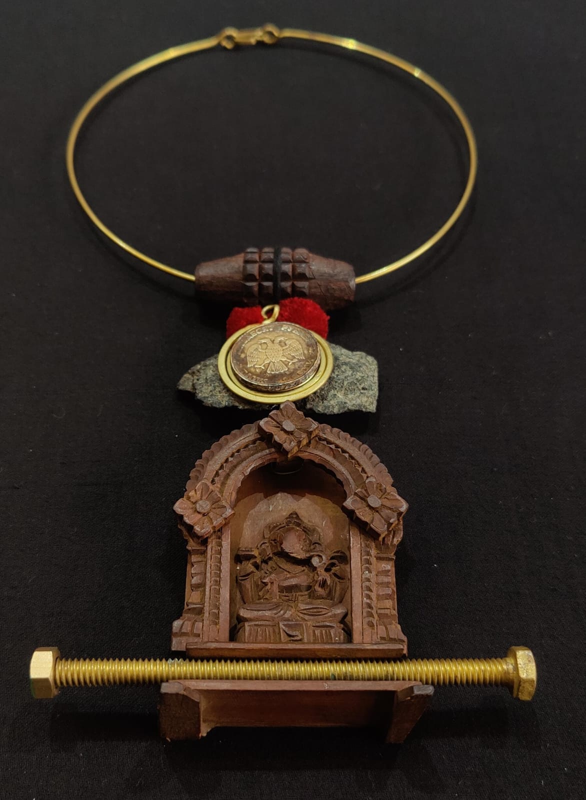 Wooden Ganesha Pendant