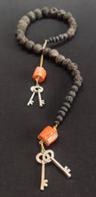 Load image into Gallery viewer, Lava rocks snake necklace
