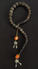 Load image into Gallery viewer, Lava rocks snake necklace
