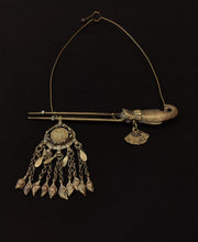 Load image into Gallery viewer, Reversable antique hair pin hasdi
