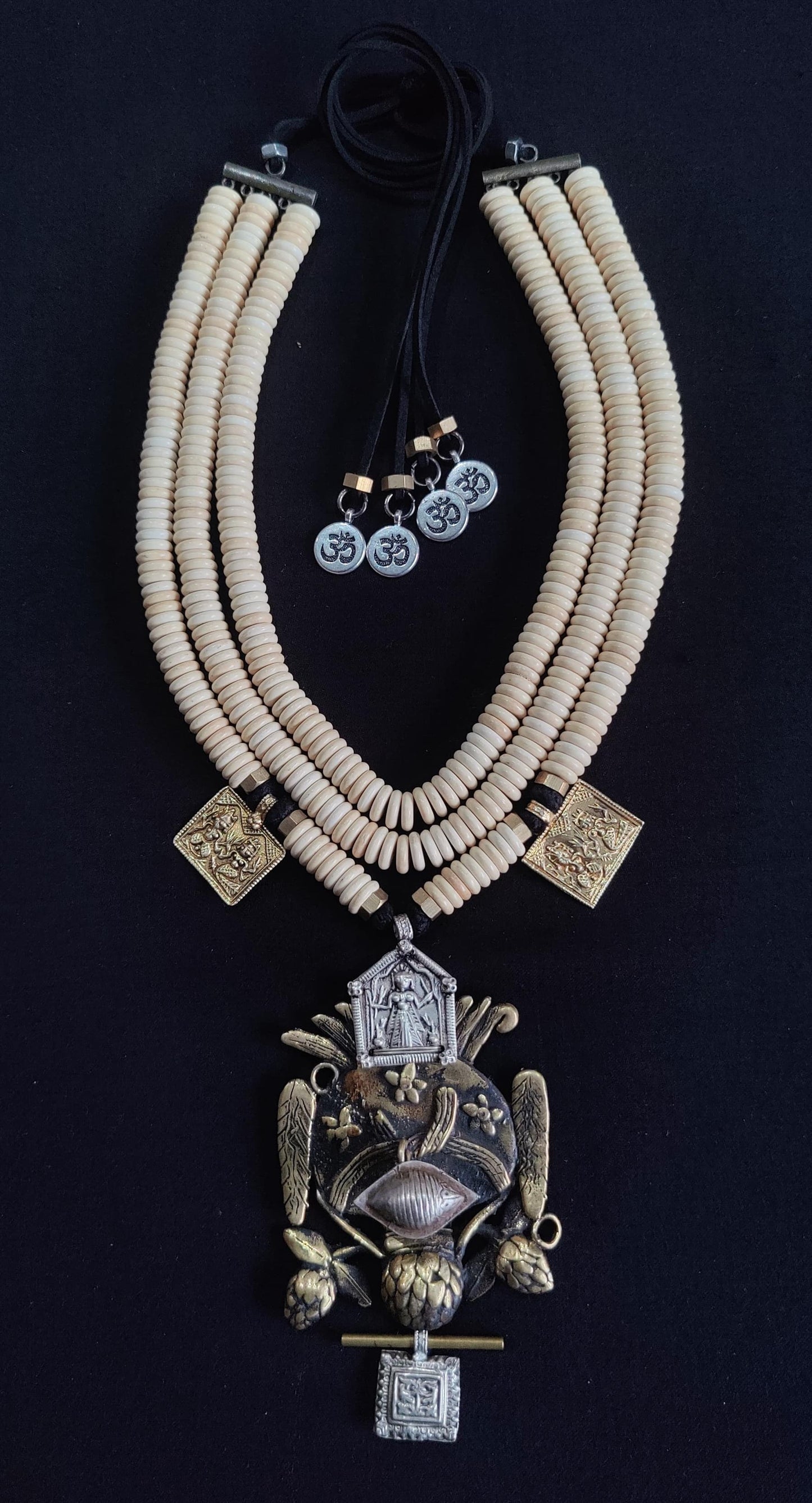 Beaded layered necklace