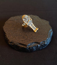 Load image into Gallery viewer, Egyptian Pharaoh brass ring
