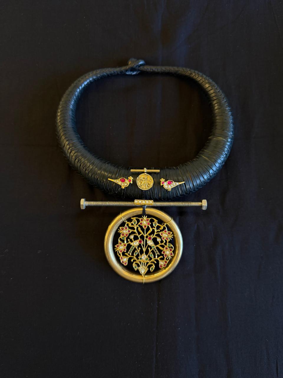 The Ebony Bloom Torque Necklace