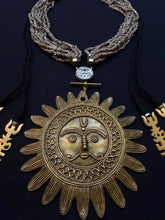 Load image into Gallery viewer, Sun God Brass Necklace
