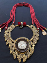 Load image into Gallery viewer, Brass diya necklace
