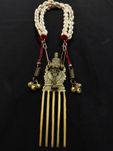 Load image into Gallery viewer, Cowrie Brass Comb necklace
