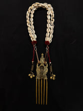 Load image into Gallery viewer, Cowrie Brass Comb necklace
