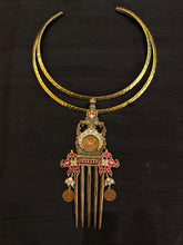 Load image into Gallery viewer, Antique Brass Comb Hasdi
