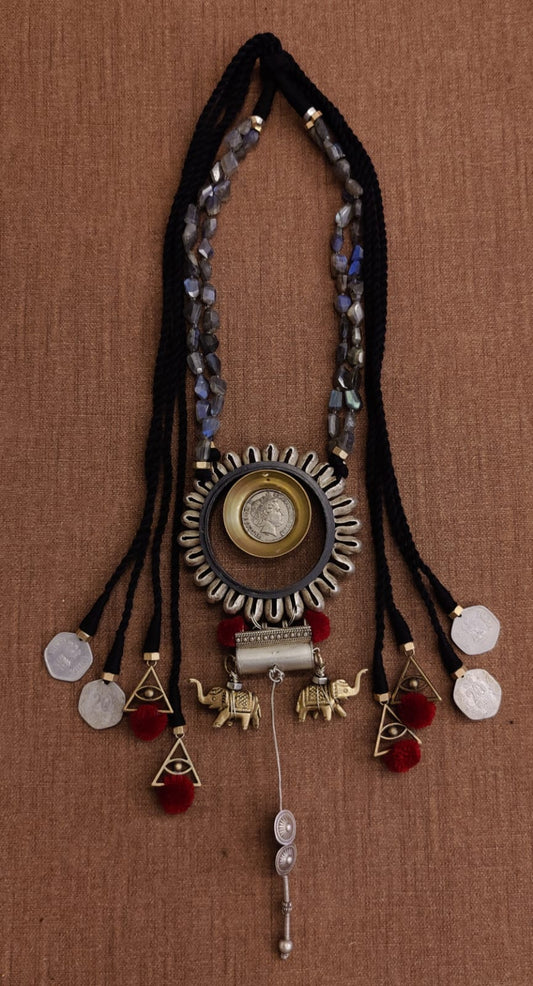 Antique bangle necklace