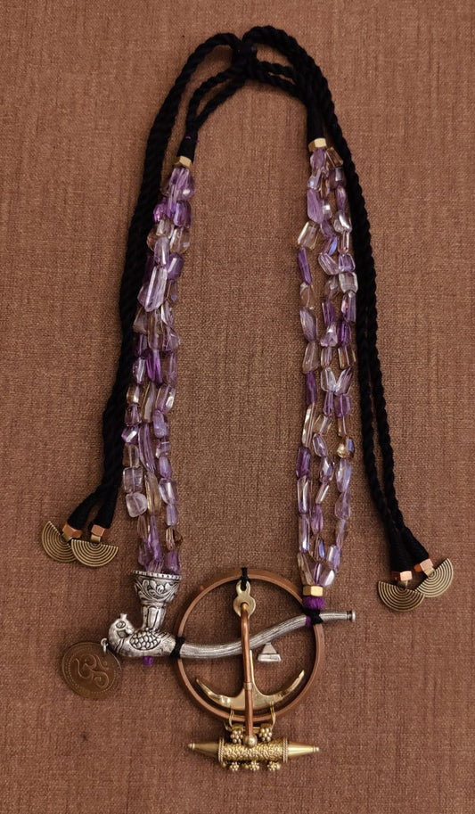 Assymetrical Silver Necklace