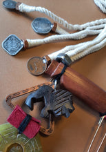 Load image into Gallery viewer, Carved stone wooden animal necklace
