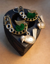 Load image into Gallery viewer, Pure silver bird earrings
