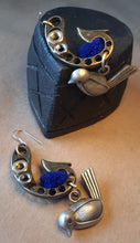Load image into Gallery viewer, Pure silver bird earrings
