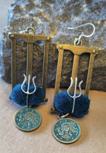 Load image into Gallery viewer, Antique coin earring
